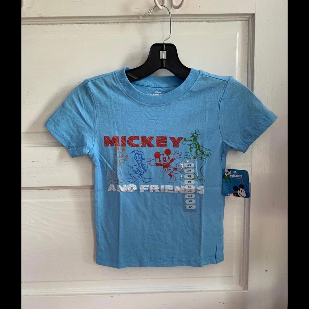 NWT Disney Mickey And Friends Shirt Size Kids 3/4